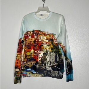Mr. GENTLEMAN Aoyama Tokyo Island Village Graphic Sweatshirt Size Large